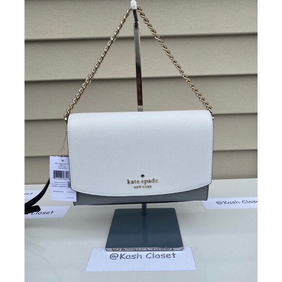 Kate Spade crossbody carson purse convertible shoulder bag nimbus grey - Picture 10 of 12